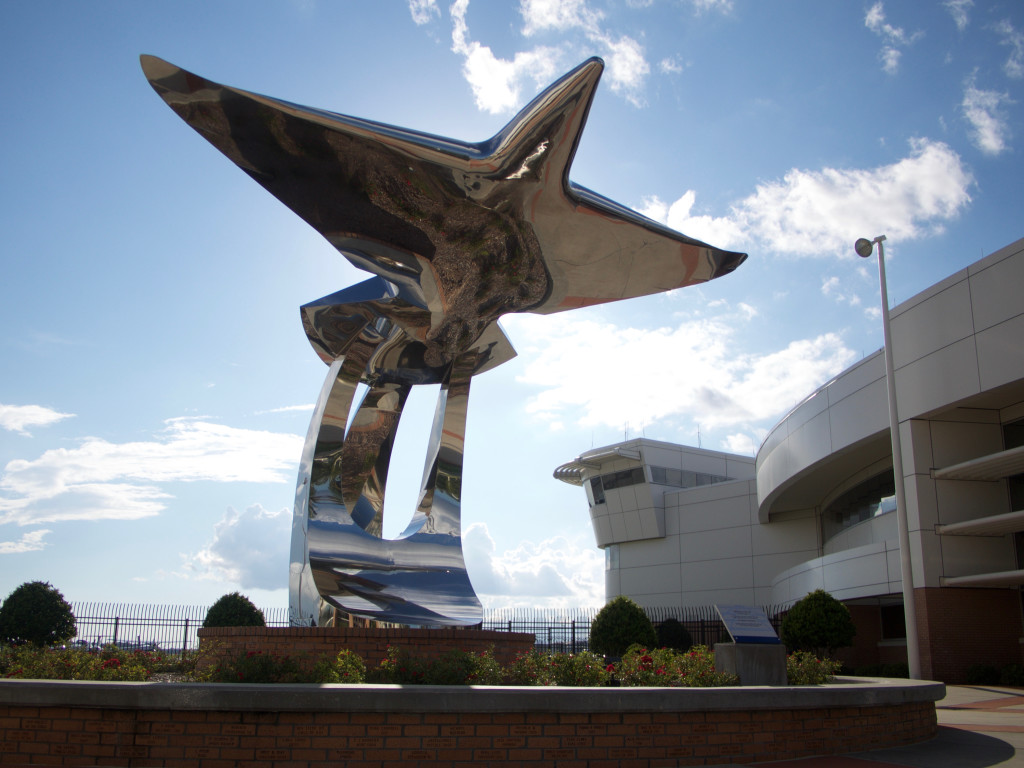 Pathways to the Sky sculpture outside the Embry-Riddle's College of Aviation’s Hagedorn Complex