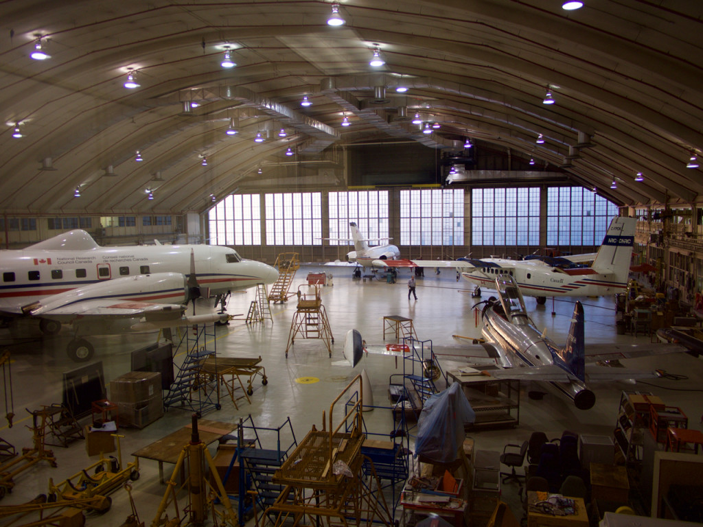 The NRC's Flight Research Laboratory hanger.